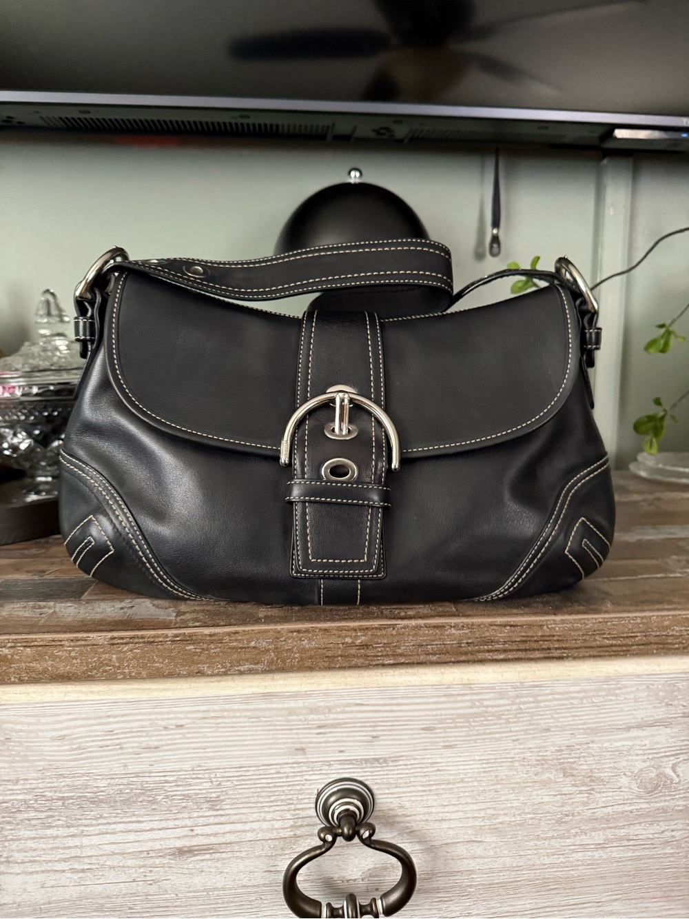 Vintage coach large soho in black y2k